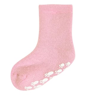 Wool Socks W/anti Slip Rosa - Roze - 23/26