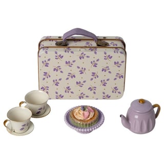 Maileg Koffer 'Afternoon Treat' Paars