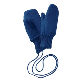 Disana Organic Boiled Wool Gloves Marine