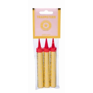 Wondercandle - Dream Star Gold Piece 3 Stuks