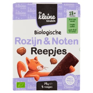 De Kleine Keuken Biologische Rozijnen & Noten Reepjes