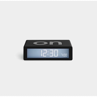 Lexon Flip+ Travel Clock Small - Black