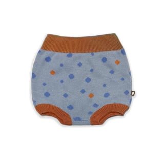 Jacquard Bloomer - Icy Blue/Dots - Blauw - 62-68