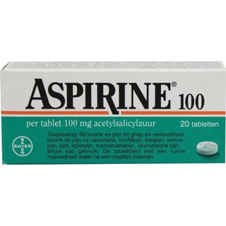 ASPIRINE 100 UAD BAYER 20tb