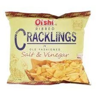 Oishi Ribbed Crackling Salt and Vinegar 50gr