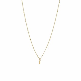 Silver Necklace with Rod - Sterling Silver / Gold Plated