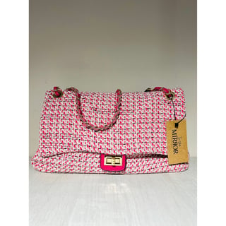 Pink Classy Tweed shoulder bag - OneSize