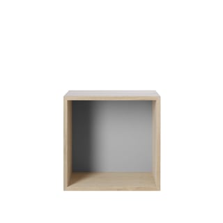 Mini Stacked 2.0 Medium Oak with Light Grey Backboard