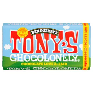 Tony's Chocolonely Witte Chocolade Strawberry Cheesecake
