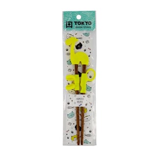 Kinder Chopsticks Lama Geel 22cm