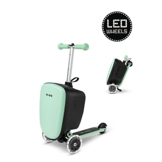 Micro Step Luggage Junior LED Mint