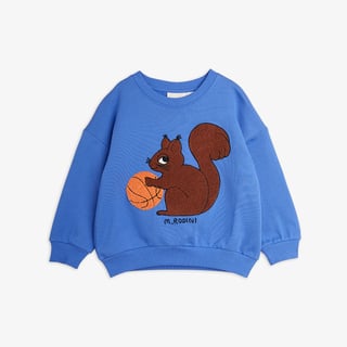 Mini Rodini Squirrel Chenille Embroidered Sweatshirt