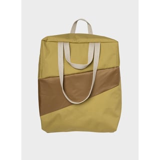 SUSAN BIJL Tote Bag Moss & Camel L