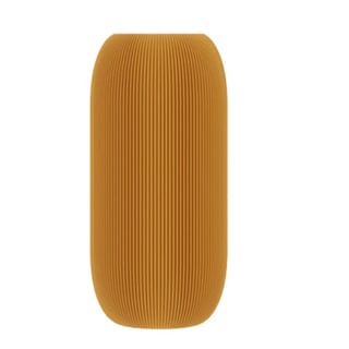 Pill Minimalist Vase 3D print - Ochre Yellow