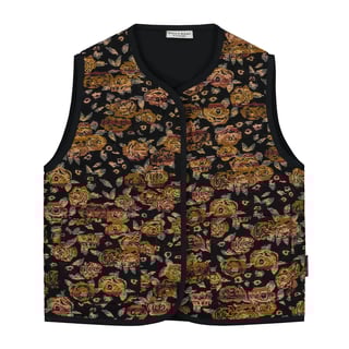Daily Brat - Flower Jacquard Vest Blue