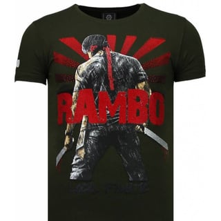 Rambo Shine - Rhinestone T-Shirt - Groen