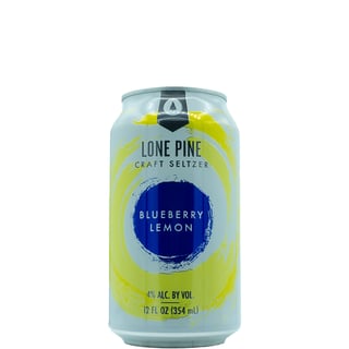 Lone Pine Brewing Co Craft Seltzer Blueberry Lemon