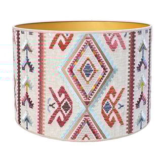 Lampenkap Castille Multicolor Beige 40x30cm Geborduurd
