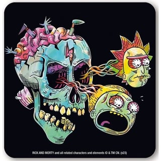 Rick and Morty Coaster - Eyeball Skull