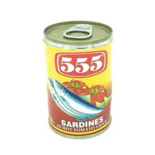 555 Sardines In Hot Tomato Sauce 155 Gr