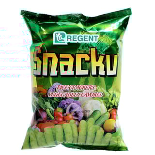 Regent Snacku Rice Crackers Vegetable Flavored 60 Gr