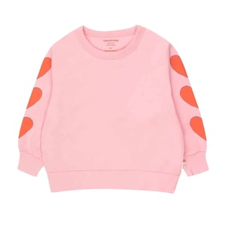 Tiny Cottons Hearts Sweatshirt Rose Pink