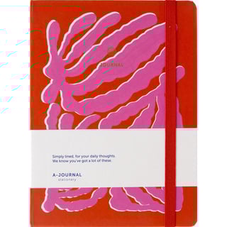 A-Journal Notebook A5 Line Groovy Pink