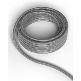 Calex Fabric Cable 2X0,75Qmm 3M Metallic Grey, Max.250V-60W