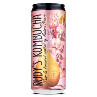 Rudy's Kombucha Pear & Fireweed Kombucha 330ml