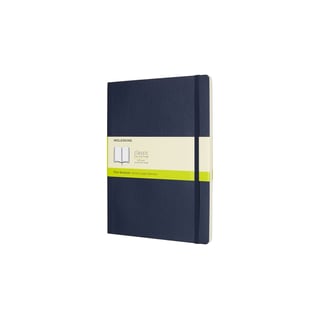 Moleskine notebook softcover x-large plain sapphire blue - 19 x 25cm / sapphire blue