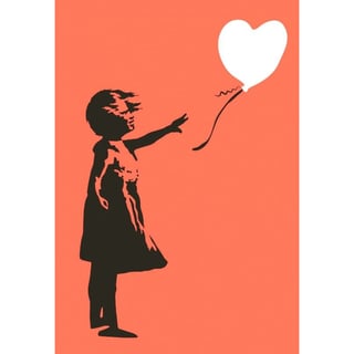 Museum Art Postkaart - Banksy - Girl with Balloon