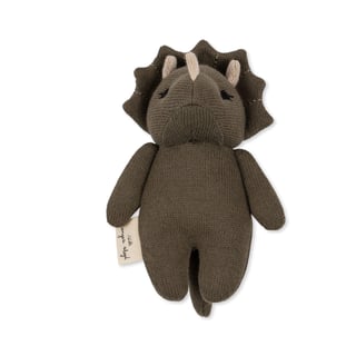 KONGES SLØJD Soft Toy & Rattle Mini Triceratops