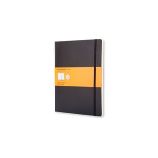 Moleskine notebook softcover x-large lined black - 19 x 25cm / black