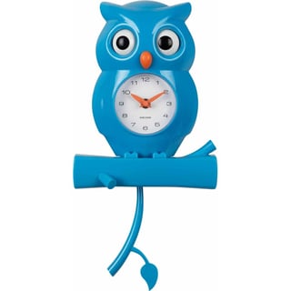 Karlsson Wall Clock Owl - Blue