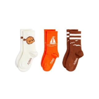 Mini Rodini Sailing Boats 3-Pack Socks