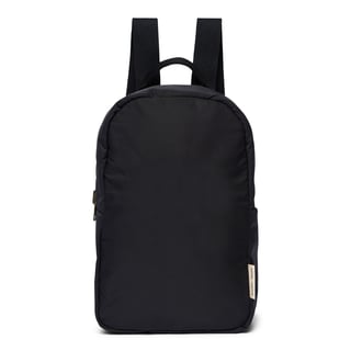 Black puffy mini backpack
