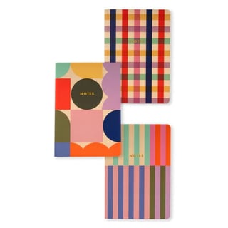 KIKKERLAND Set of 3 A5 Notebooks