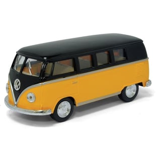 Speelgoed Auto - Volkswagen Bus T1 - Zwart/Geel