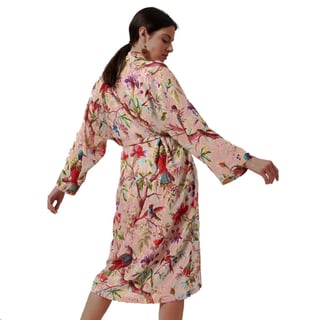 Kimono Royal Paradise Pink Viscose One-Size