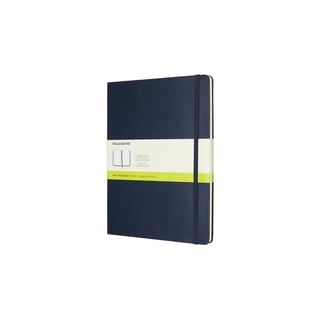 Moleskine notebook hardcover large plain - 13 x 21cm / saphhire blue