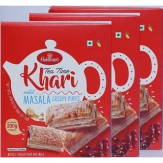 Haldiram's Tea Time Khari Masala Crispy Puff 200 Grams