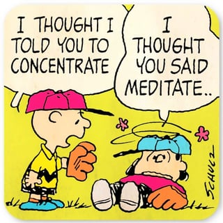Peanuts Coaster - Charlie Brown en Lucy Concentrate/meditate