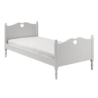 Ledikant Emma Met Hartje 90x200 Wit WINKELMODEL