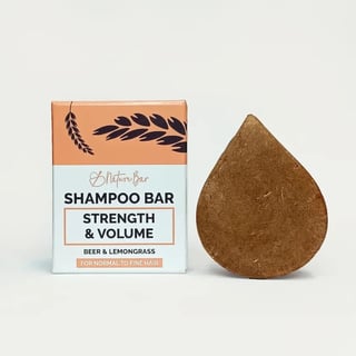 Nature Bar Shampoo Bar Kracht & Volume Met Bier & Limoengras Normaal Tot Fijn Haar