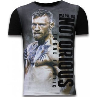 Conor Notorious Fighter - Digital T-Shirt - Zwart
