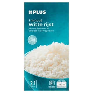 PLUS 1-Minuut Witte Rijst 2 X 150 Gram