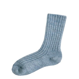 Wool Socks Light Blue Melange