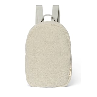 Light Grey Teddy Mini Backpack