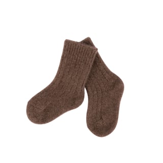 Little Steppe Yak Wool Socks Brown