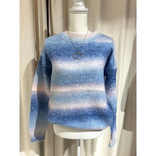 Roundneck Rainbow sweater - Lavendel - OneSize